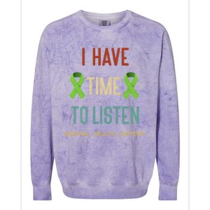 Tal Health Awareness Matters Retro Gift Colorblast Crewneck Sweatshirt