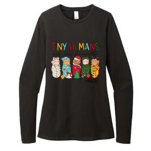 Tiny Humans Are My Favorite Nicu Nurse Christmas Nurse Womens CVC Long Sleeve Shirt