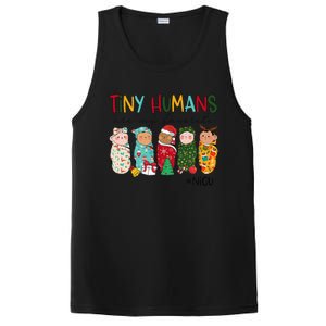 Tiny Humans Are My Favorite Nicu Nurse Christmas Nurse PosiCharge Competitor Tank