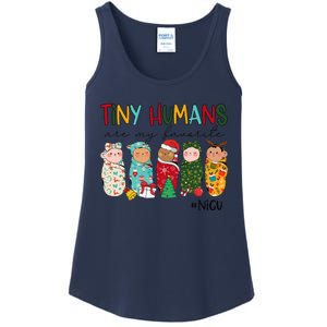 Tiny Humans Are My Favorite Nicu Nurse Christmas Nurse Ladies Essential Tank