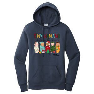 Tiny Humans Are My Favorite Nicu Nurse Christmas Nurse Women's Pullover Hoodie