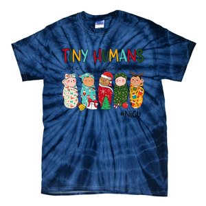 Tiny Humans Are My Favorite Nicu Nurse Christmas Nurse Tie-Dye T-Shirt