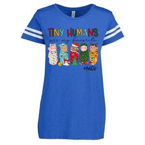 Tiny Humans Are My Favorite Nicu Nurse Christmas Nurse Enza Ladies Jersey Football T-Shirt