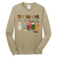 Tiny Humans Are My Favorite Nicu Nurse Christmas Nurse Tall Long Sleeve T-Shirt