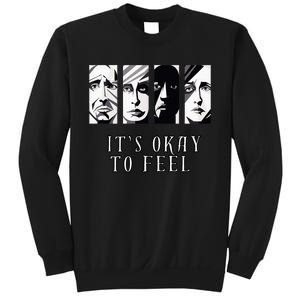 Tal Health Awareness Its Okay To Feel Emotion Four Faces Sweatshirt