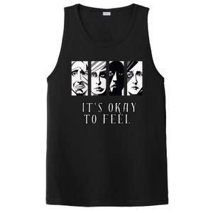 Tal Health Awareness Its Okay To Feel Emotion Four Faces PosiCharge Competitor Tank