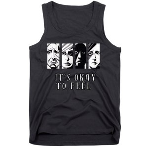 Tal Health Awareness Its Okay To Feel Emotion Four Faces Tank Top