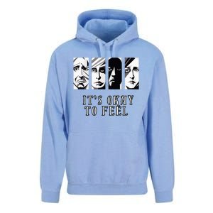 Tal Health Awareness Its Okay To Feel Emotion Four Faces Unisex Surf Hoodie