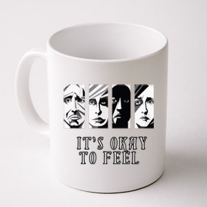 Tal Health Awareness Its Okay To Feel Emotion Four Faces Coffee Mug