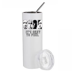 Tal Health Awareness Its Okay To Feel Emotion Four Faces Stainless Steel Tumbler