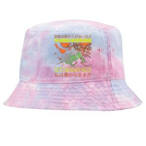 The Horrors Are Never Ending Yet Japanese Horror Frog Tie-Dyed Bucket Hat