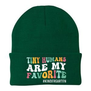 Tiny Humans Are My Favorite Funny Teaching Kindergarten Knit Cap Winter Beanie