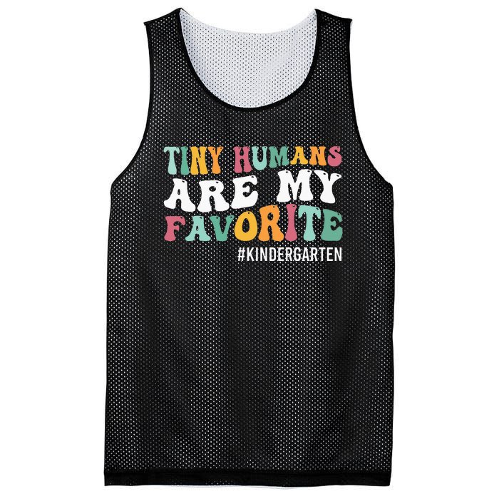 Tiny Humans Are My Favorite Funny Teaching Kindergarten Mesh Reversible Basketball Jersey Tank