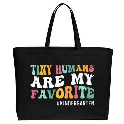 Tiny Humans Are My Favorite Funny Teaching Kindergarten Cotton Canvas Jumbo Tote