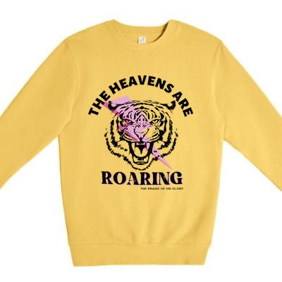 The Heavens Are Roaring Christian Premium Crewneck Sweatshirt