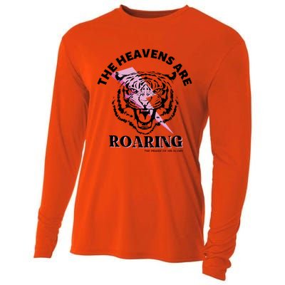 The Heavens Are Roaring Christian Cooling Performance Long Sleeve Crew