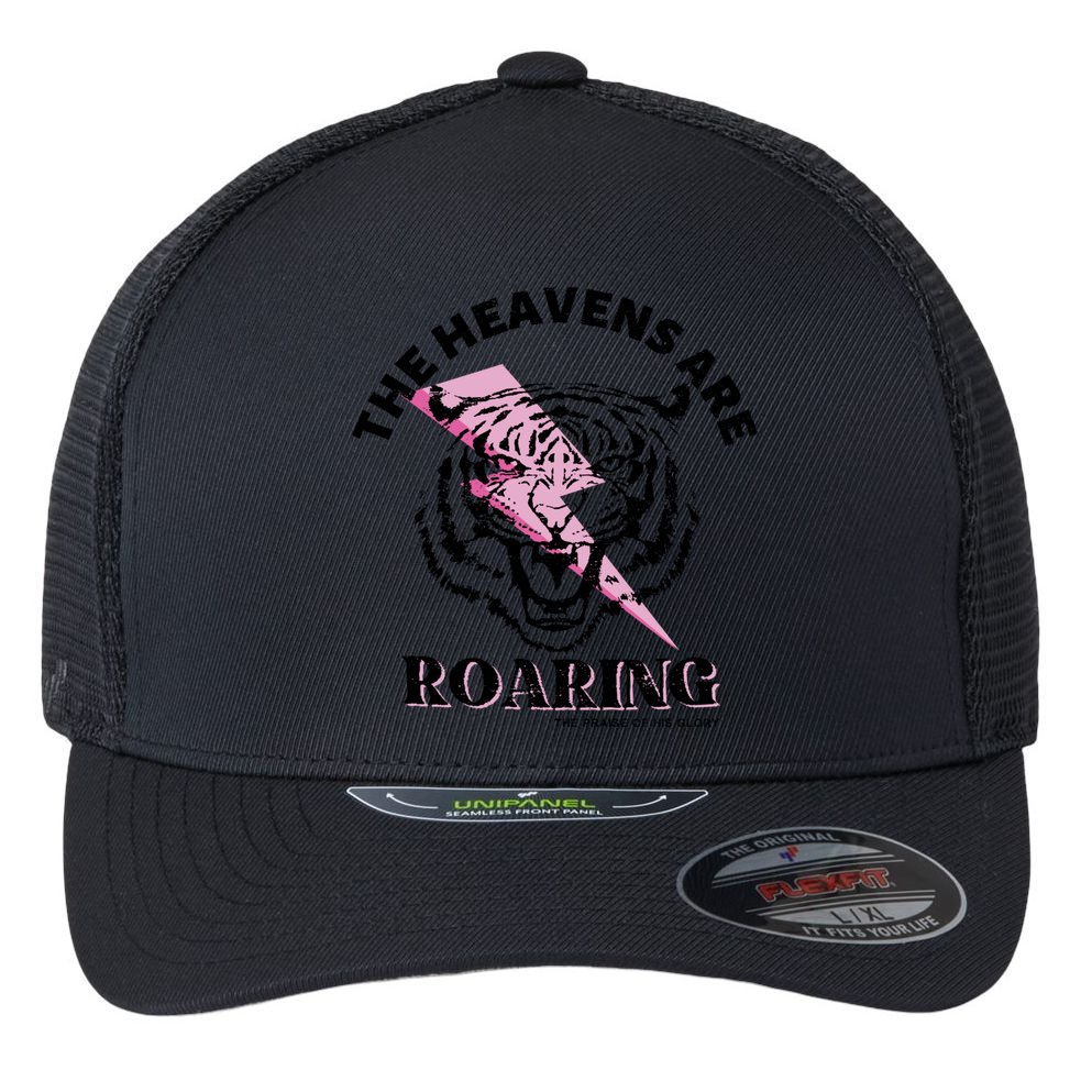 The Heavens Are Roaring Christian Flexfit Unipanel Trucker Cap