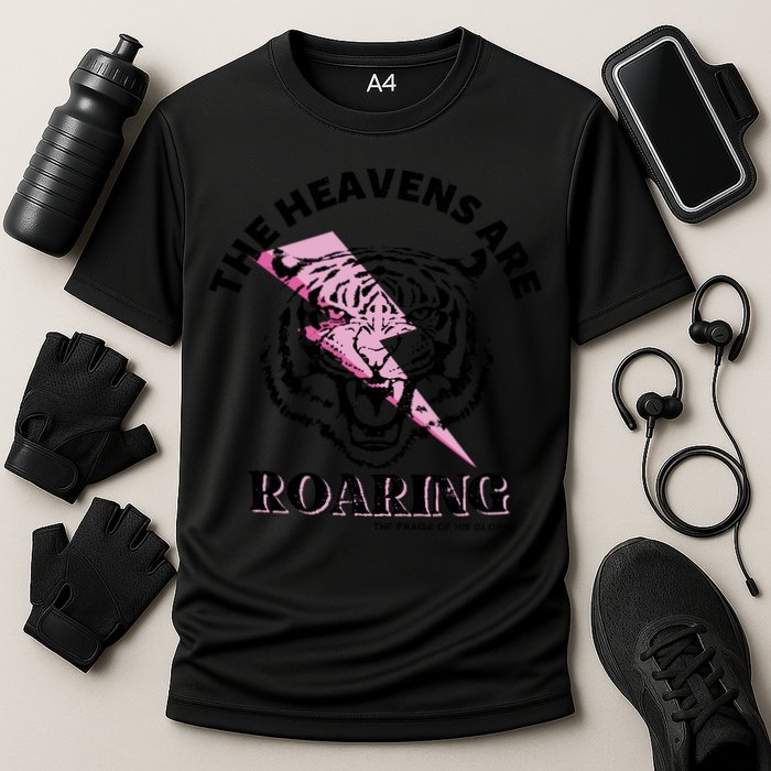 The Heavens Are Roaring Christian Cooling Performance Crew T-Shirt
