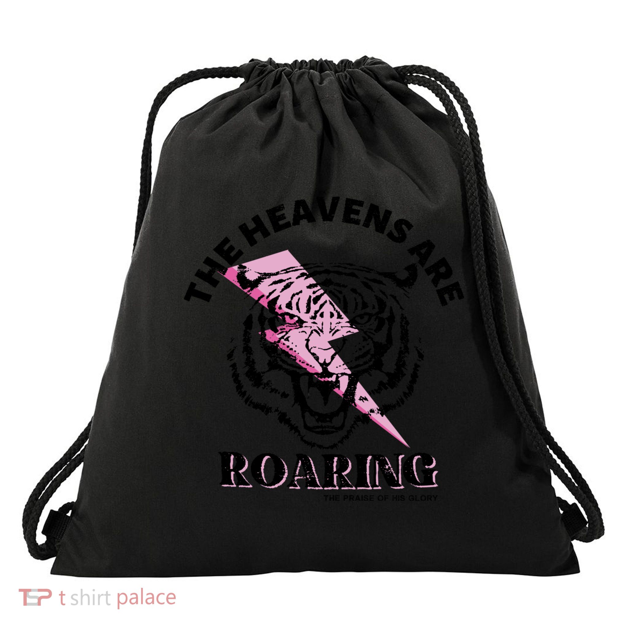 The Heavens Are Roaring Christian Drawstring Bag