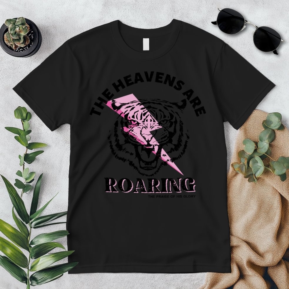 The Heavens Are Roaring Christian Premium T-Shirt