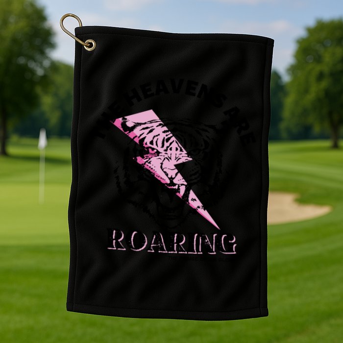 The Heavens Are Roaring Christian Golf Towel