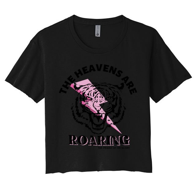The Heavens Are Roaring Christian Crop Top