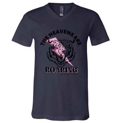 The Heavens Are Roaring Christian V-Neck T-Shirt