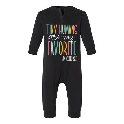 Tiny Humans Are My Favorite NICU Nurse Infant Fleece One Piece