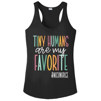 Tiny Humans Are My Favorite NICU Nurse Ladies PosiCharge Competitor Racerback Tank
