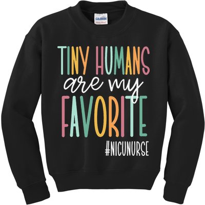 Tiny Humans Are My Favorite NICU Nurse Kids Sweatshirt