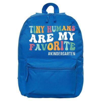 Tiny Humans Are My Favorite Funny Teaching Kindergarten 16 in Basic Backpack