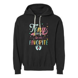 Tiny Humans Are My Favorite NICU Nurse Garment-Dyed Fleece Hoodie