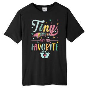 Tiny Humans Are My Favorite NICU Nurse Tall Fusion ChromaSoft Performance T-Shirt