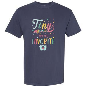 Tiny Humans Are My Favorite NICU Nurse Garment-Dyed Heavyweight T-Shirt