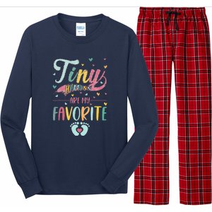 Tiny Humans Are My Favorite NICU Nurse Long Sleeve Pajama Set