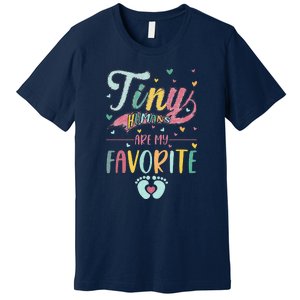 Tiny Humans Are My Favorite NICU Nurse Premium T-Shirt