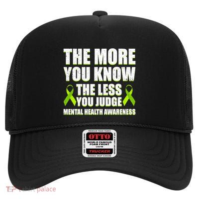 Tal Health Awareness Gift Ribbon Support May Month Gift High Crown Mesh Back Trucker Hat