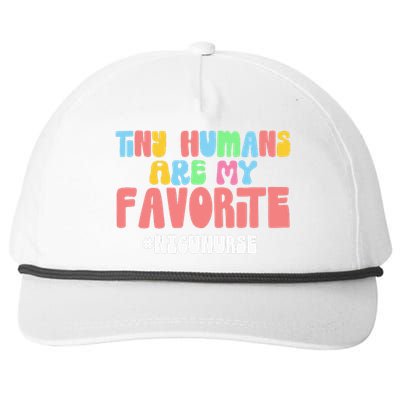 Tiny Humans Are My Favorite NICU Nurse Snapback Five-Panel Rope Hat