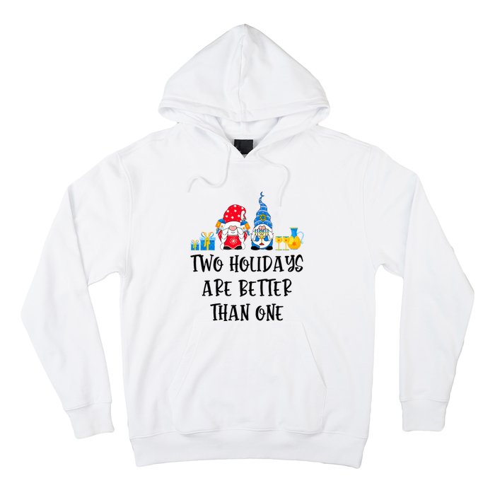 Two Holidays Are Better Than One Christmas Hanukkah Jewish Hoodie