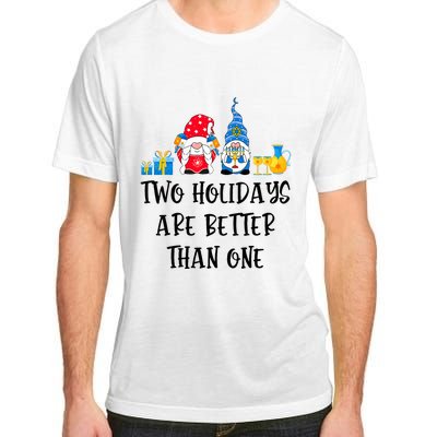 Two Holidays Are Better Than One Christmas Hanukkah Jewish Adult ChromaSoft Performance T-Shirt