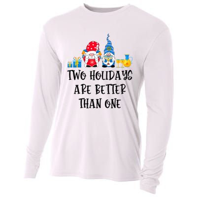 Two Holidays Are Better Than One Christmas Hanukkah Jewish Cooling Performance Long Sleeve Crew