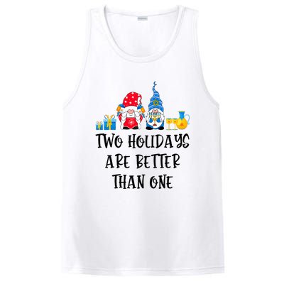 Two Holidays Are Better Than One Christmas Hanukkah Jewish PosiCharge Competitor Tank