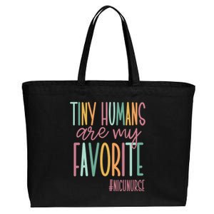 Tiny Humans Are My Favorite, NICU Nurse Cotton Canvas Jumbo Tote