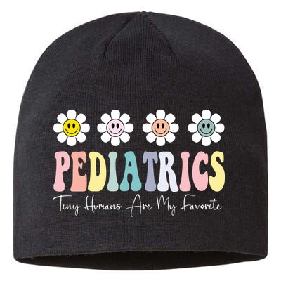 Tiny Humans Are My Favorite Pediatrics Nicu Peds Nurse Long Sleeve Sustainable Beanie