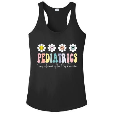 Tiny Humans Are My Favorite Pediatrics Nicu Peds Nurse Long Sleeve Ladies PosiCharge Competitor Racerback Tank