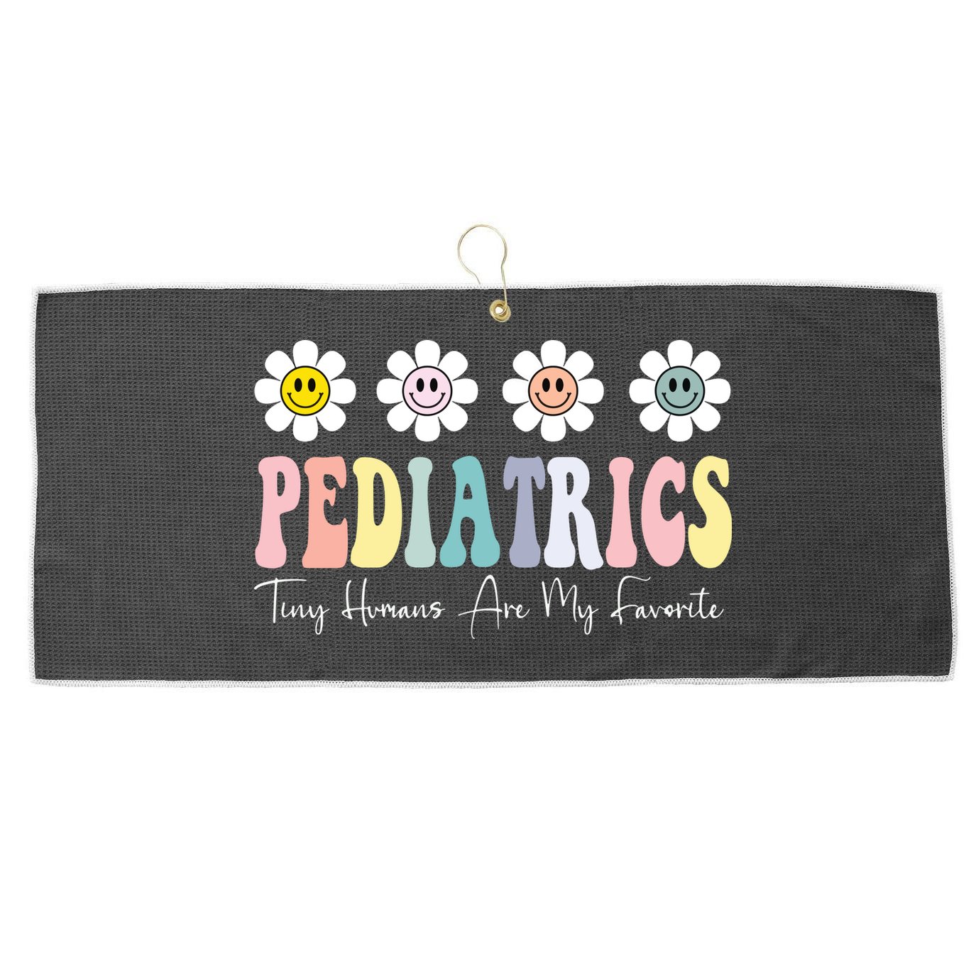 Tiny Humans Are My Favorite Pediatrics Nicu Peds Nurse Long Sleeve Large Microfiber Waffle Golf Towel