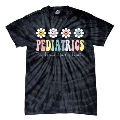 Tiny Humans Are My Favorite Pediatrics Nicu Peds Nurse Long Sleeve Tie-Dye T-Shirt