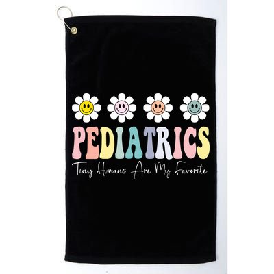 Tiny Humans Are My Favorite Pediatrics Nicu Peds Nurse Long Sleeve Golf Towel