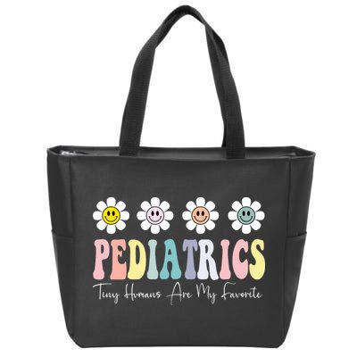 Tiny Humans Are My Favorite Pediatrics Nicu Peds Nurse Long Sleeve Zip Tote Bag