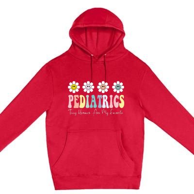 Tiny Humans Are My Favorite Pediatrics Nicu Peds Nurse Long Sleeve Premium Pullover Hoodie